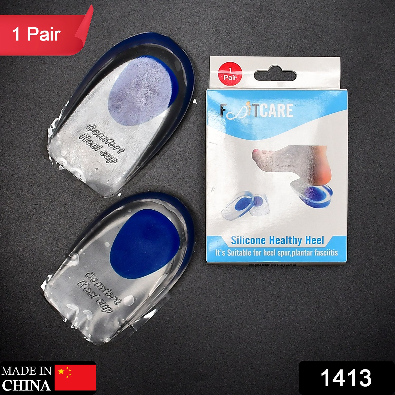 Silicone heel pads for ankle and heel pain relief. Silicone heel pads for ankle and heel pain relief.